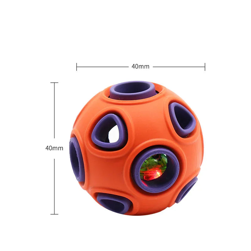 SoundSphere – Interactive Rubber Dog Toy with Light & Sound