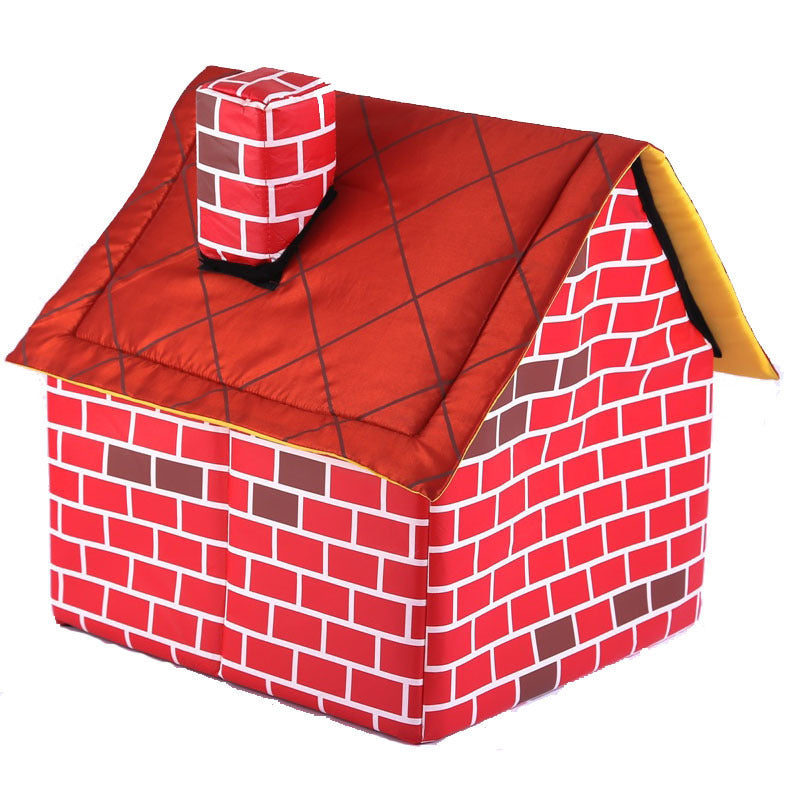 BrickHaven – Foldable Cozy Dog Cabin