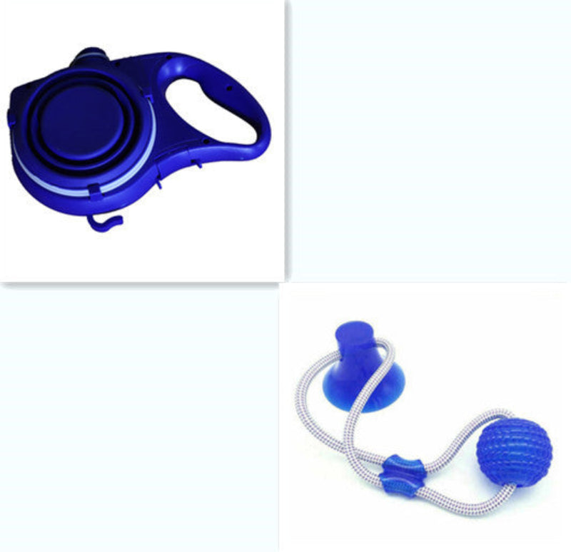 HydraLead – 3-in-1 Dog Leash with Integrated Food & Water Bowls