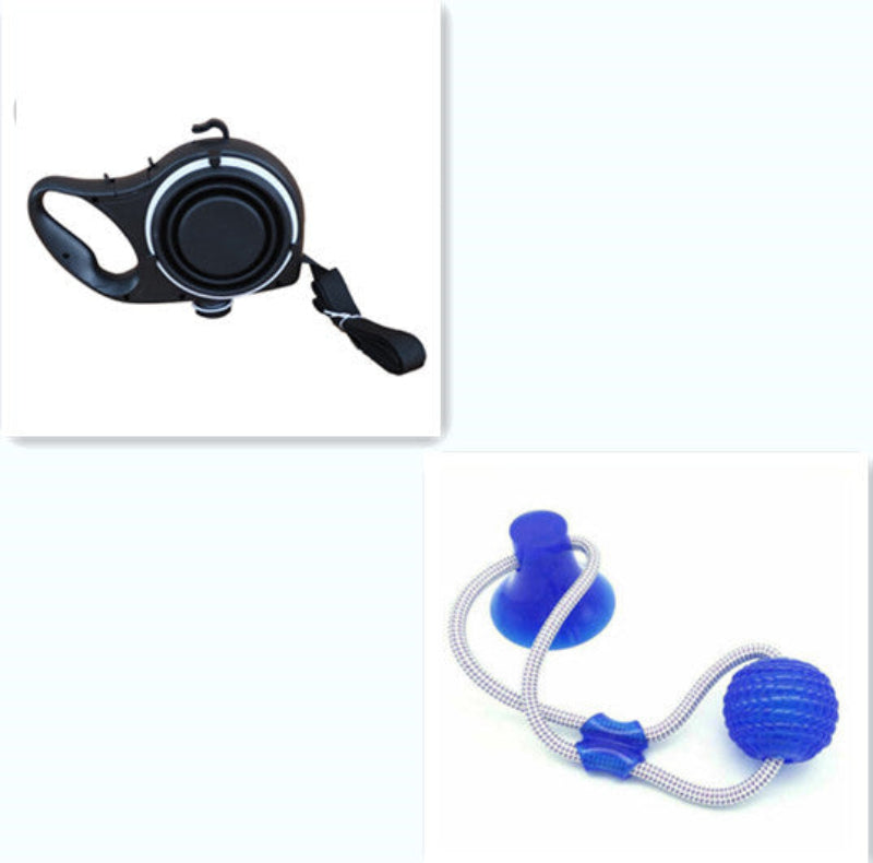 HydraLead – 3-in-1 Dog Leash with Integrated Food & Water Bowls