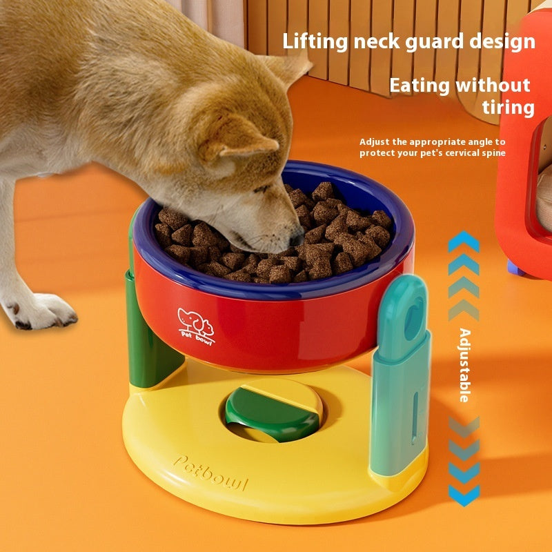 Elevate & Eat – Adjustable Anti-Spill Pet Bowl
