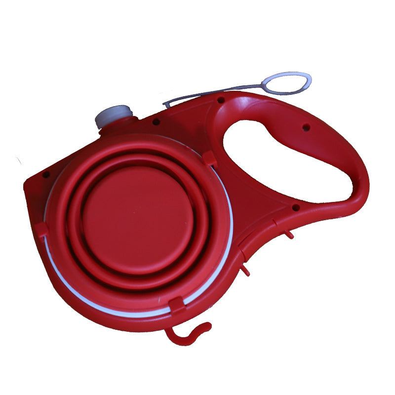 HydraLead – 3-in-1 Dog Leash with Integrated Food & Water Bowls