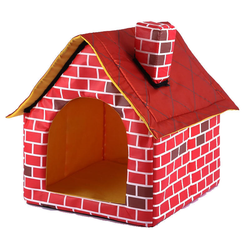 BrickHaven – Foldable Cozy Dog Cabin