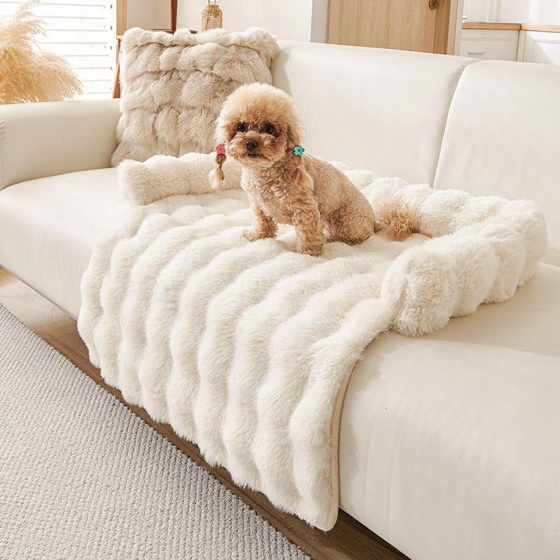 CloudComfort Plush Dog Sofa Protector