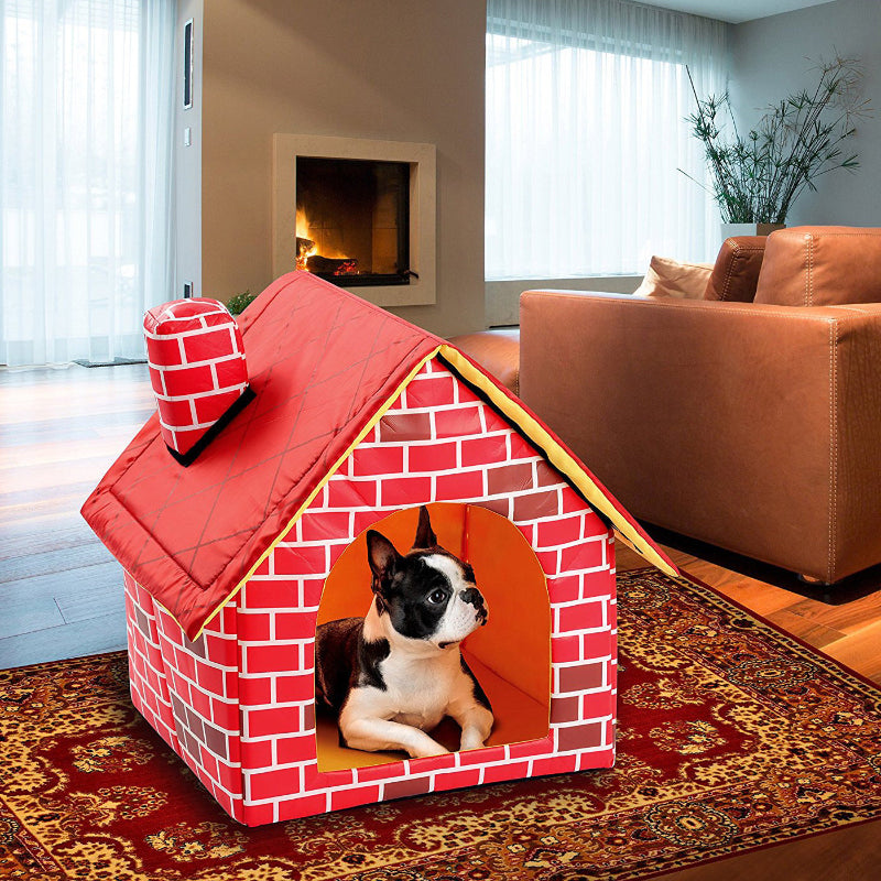 BrickHaven – Foldable Cozy Dog Cabin