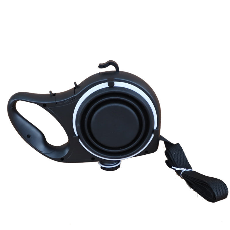 HydraLead – 3-in-1 Dog Leash with Integrated Food & Water Bowls