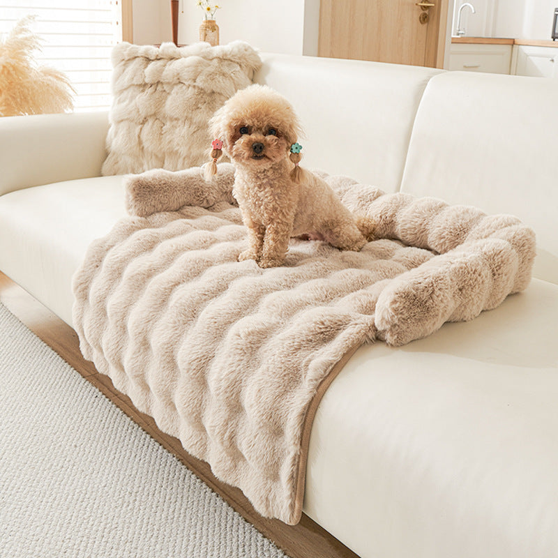 CloudComfort Plush Dog Sofa Protector