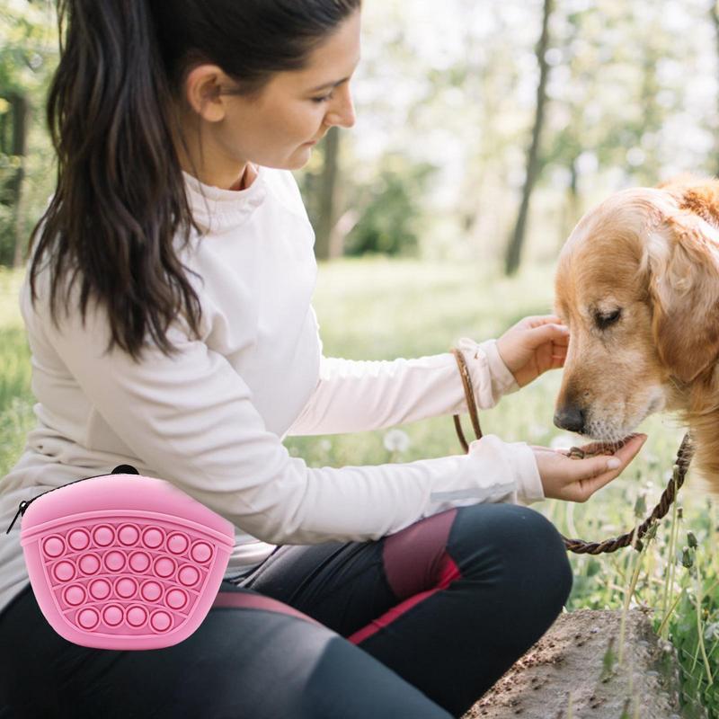 SnapTreat – Silicone Dog Training Treat Pouch with Bubble Grip