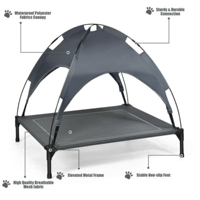 BreezeCanopy Elevated Pet Lounger