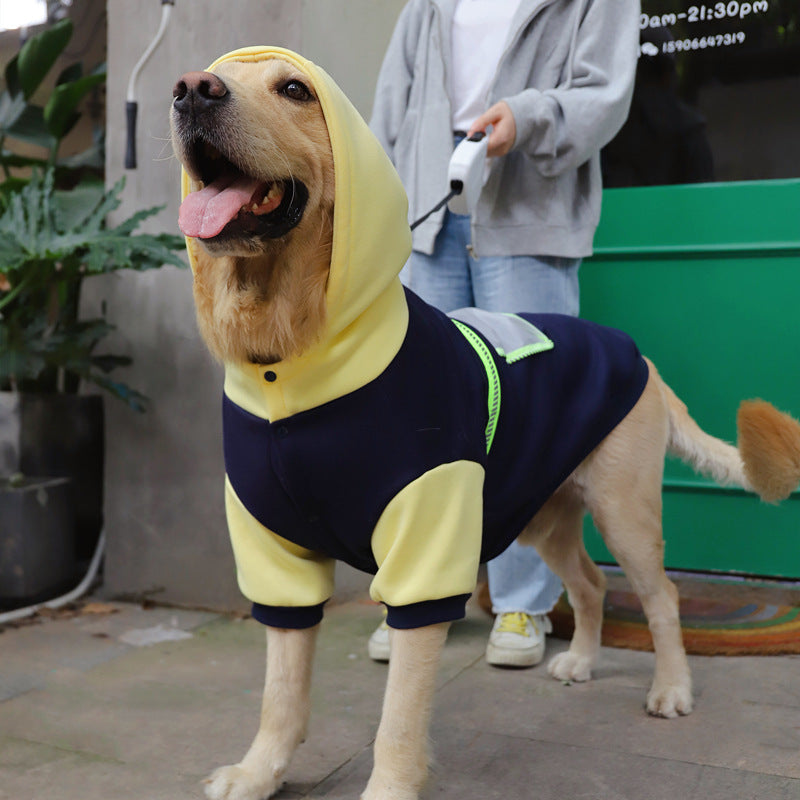 CozyFlex – Fleece Dog Hoodie for Large Breeds
