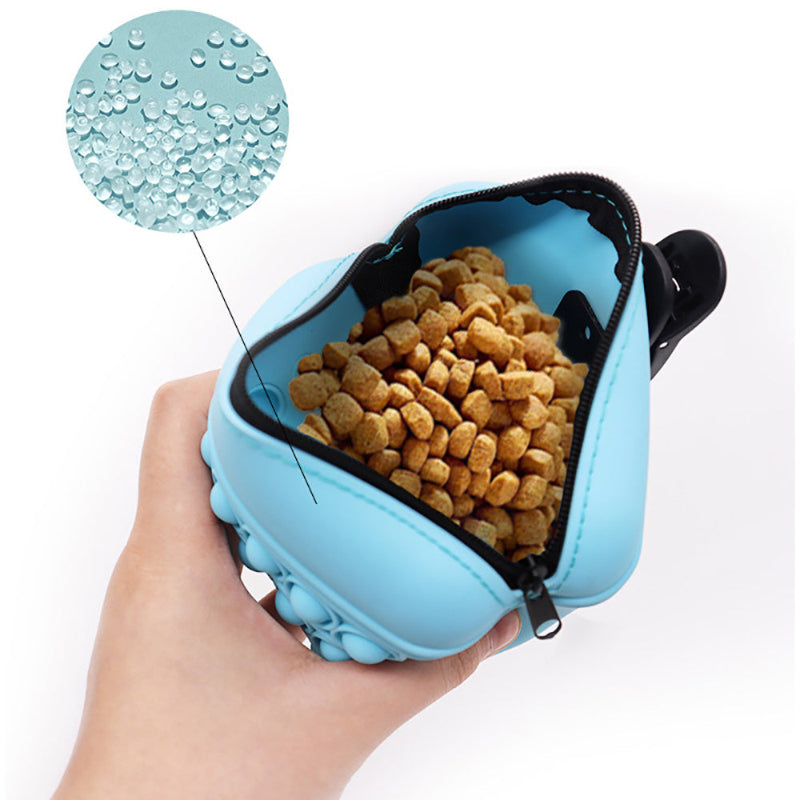 SnapTreat – Silicone Dog Training Treat Pouch with Bubble Grip