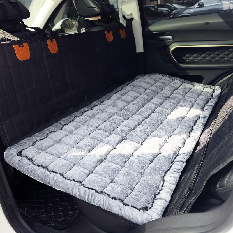 PawRide Luxe β Soft Car Backseat Mat for Dogs