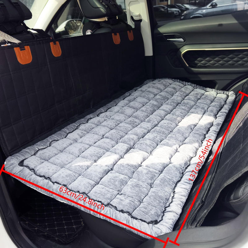 PawRide Luxe β Soft Car Backseat Mat for Dogs