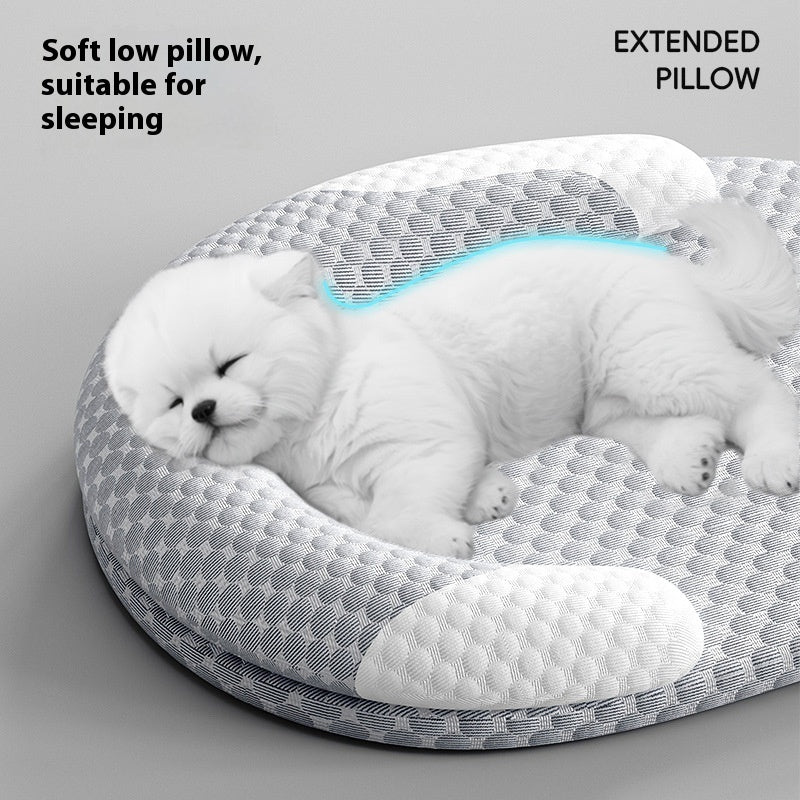 ChillNest – Cooling Pet Bed with Ice Bean Comfort
