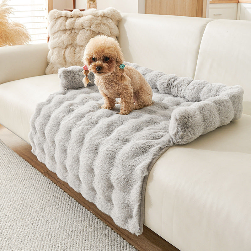 CloudComfort Plush Dog Sofa Protector