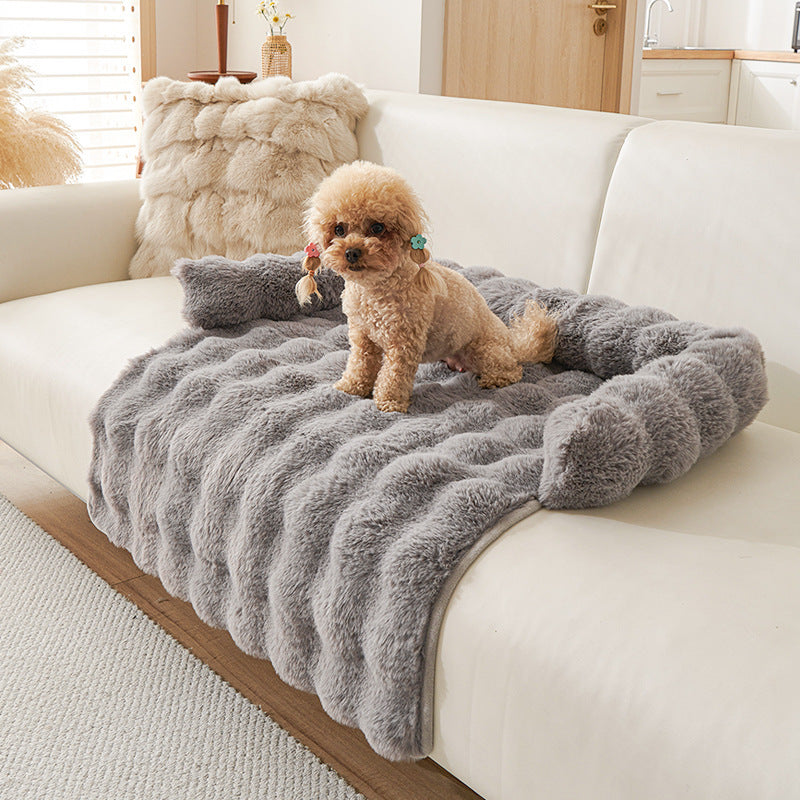 CloudComfort Plush Dog Sofa Protector