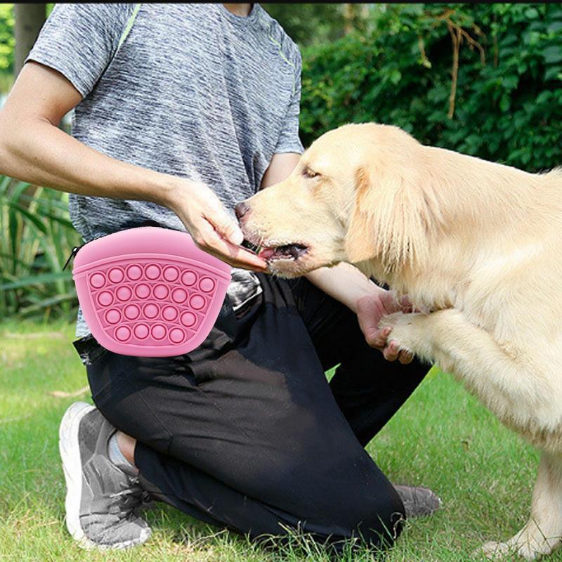 SnapTreat – Silicone Dog Training Treat Pouch with Bubble Grip