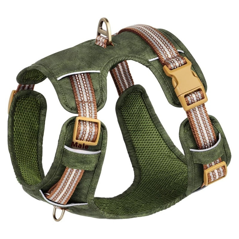 FlexGuard – Premium Leather Chest Harness