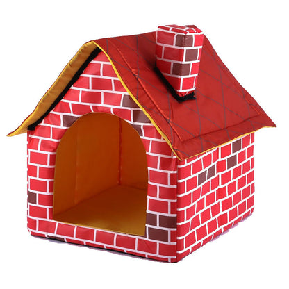 BrickHaven – Foldable Cozy Dog Cabin
