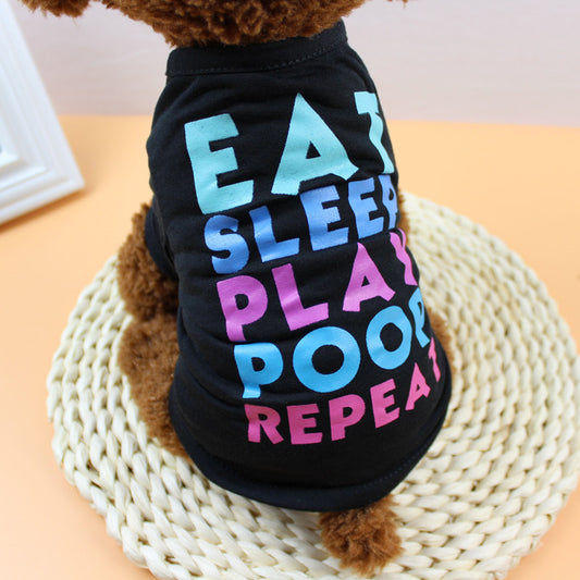 Eat-Sleep-Play Dog Tee