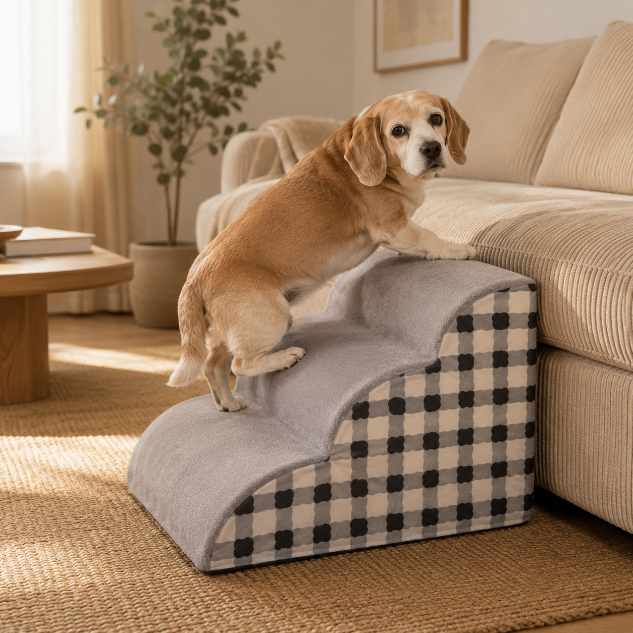 ComfortStep – Sanfte Sofa-Stufen für ältere Hunde