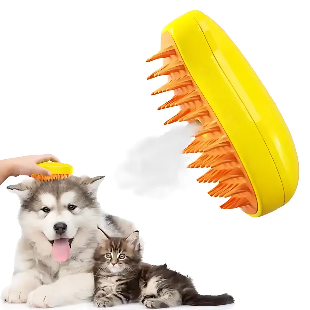 3-In-1 Pet Steaming Brush