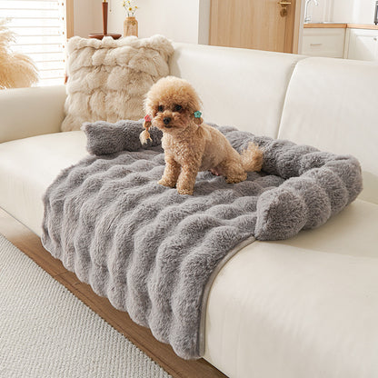CloudComfort Plush Dog Sofa Protector