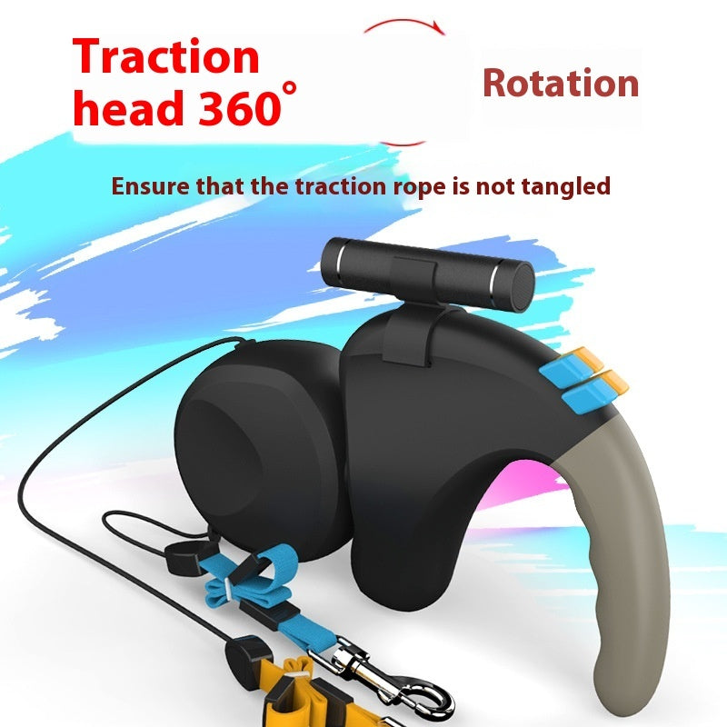 DuoWalk 360 – Retractable Leash for Two Dogs