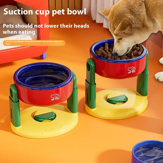 Elevate & Eat – Adjustable Anti-Spill Pet Bowl