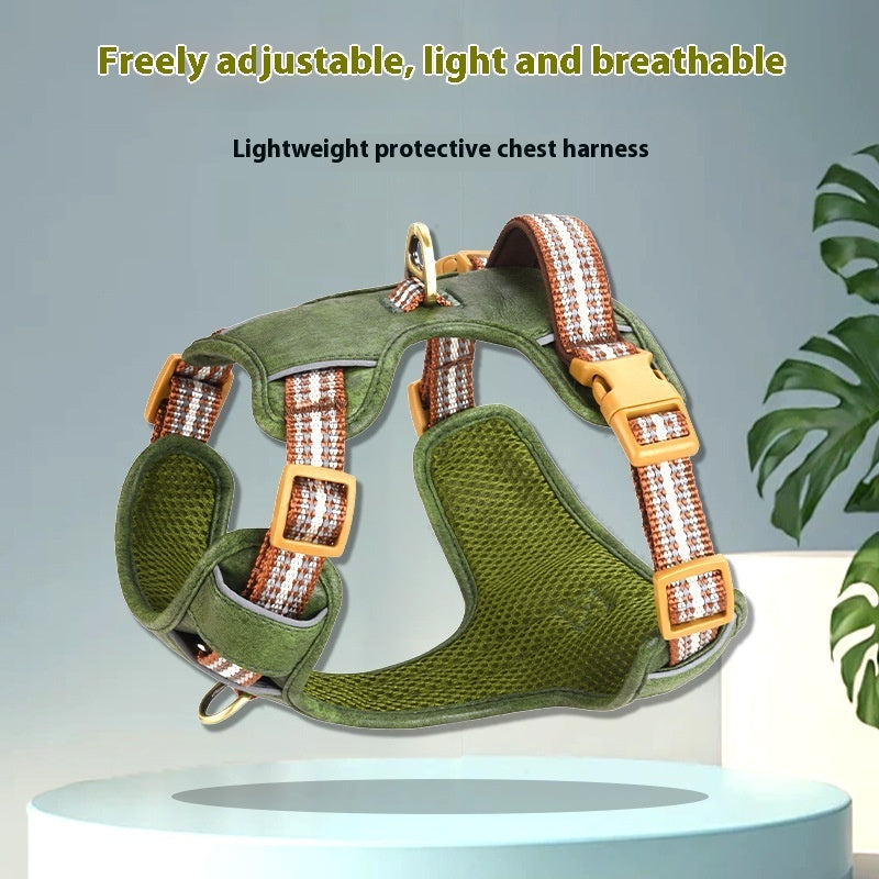 FlexGuard – Premium Leather Chest Harness