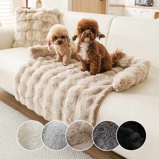 CloudComfort Plush Dog Sofa Protector
